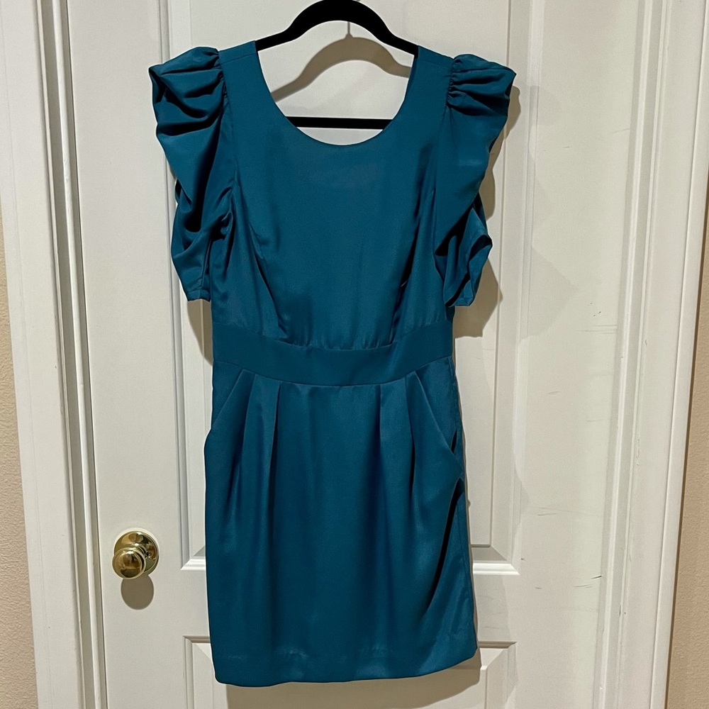 NWT BCBGeneration Dress, Teal, US 4